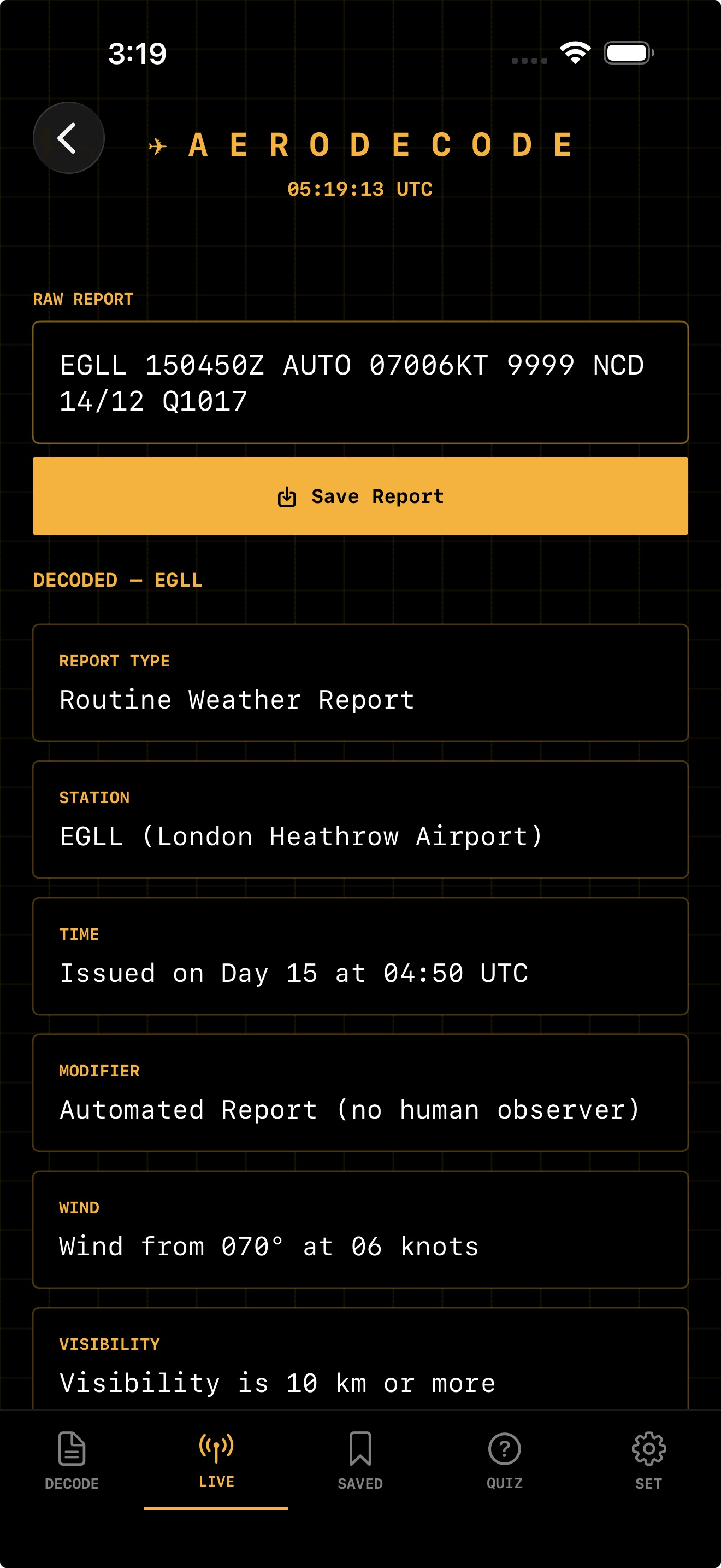 Metar Decode